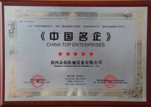 Certificado de crédito corporativo Pinchuang